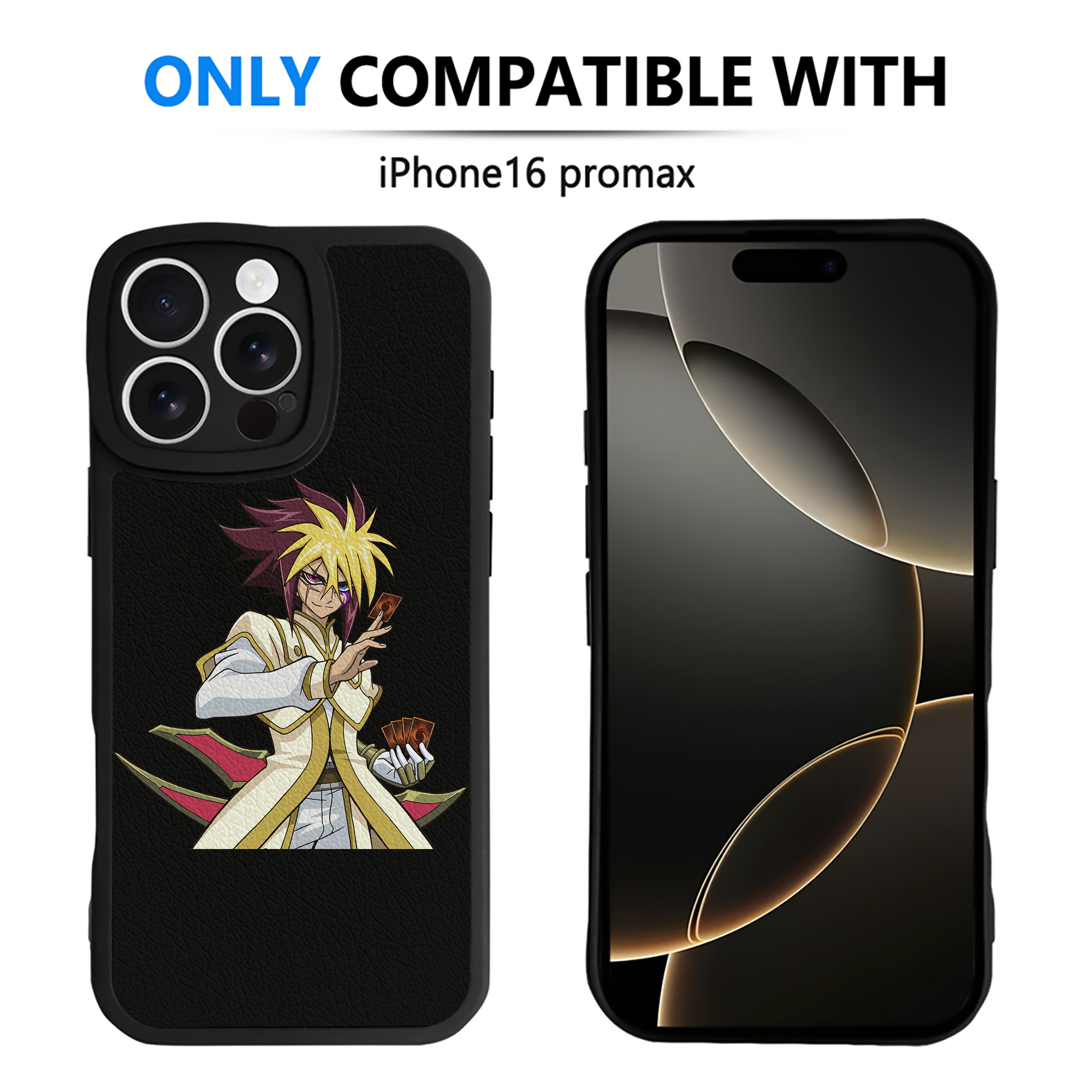 遊☆戯☆王 Yu-Gi-Oh! 【iPhone 16シリーズ対応】シリコンスマホケース（レザー調） 材質：シリコン